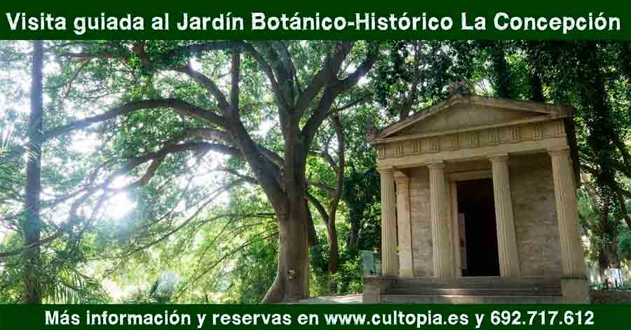 Edificio antiguo en el Jardín Botánico La Concepción de Málaga
