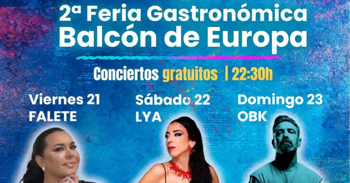 feria gastronomica balcon de europa nerja 2026 programa de conciertos